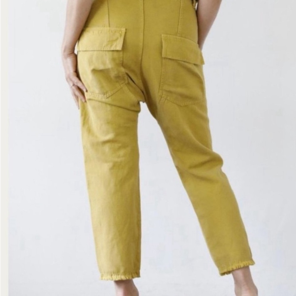 Nili Lotan Luna Pants Mustard linen blend Size 2 - Picture 13 of 15